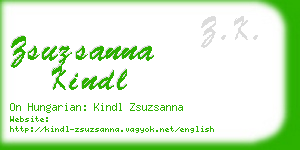 zsuzsanna kindl business card